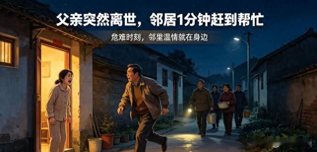 凌晨父亲骤然世，女子无助哭喊。邻居1分钟推门赶来相助