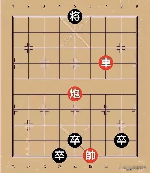 这个棋红棋要是守和应该是没问题的，如果要是想赢，那就必输无疑！一旦红车离开三路线