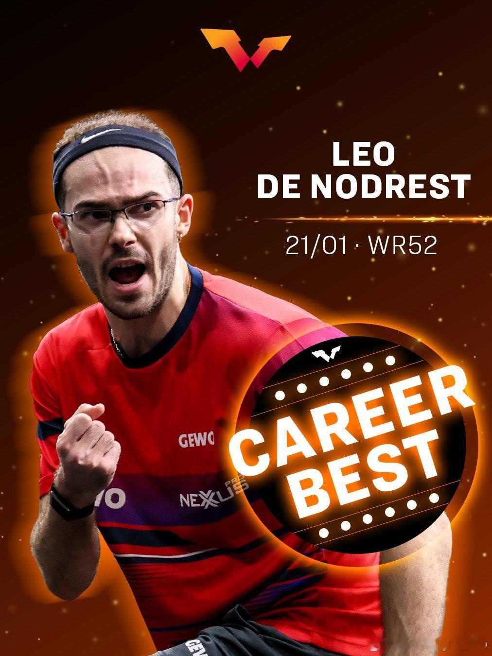 世界排名 新的里程碑🔝🇨🇳温瑞博 职业生涯最佳第3️⃣1️⃣位 🇫🇷利