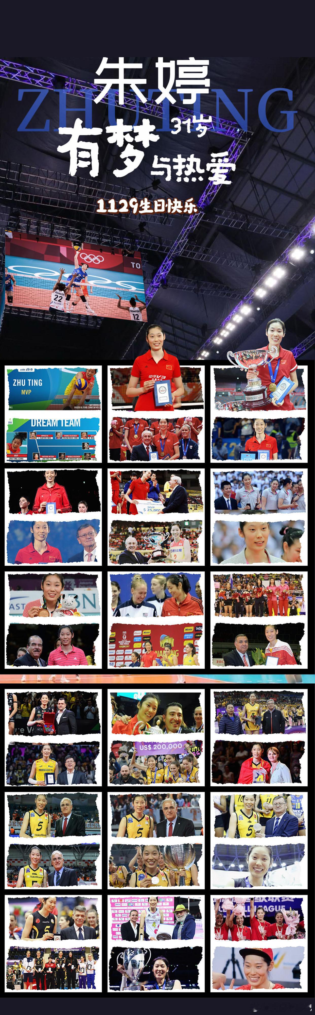 朱婷朱婷1129生日快乐 又到生辰至，婷婷生日快乐！过去一岁，在记忆里刻下一个个