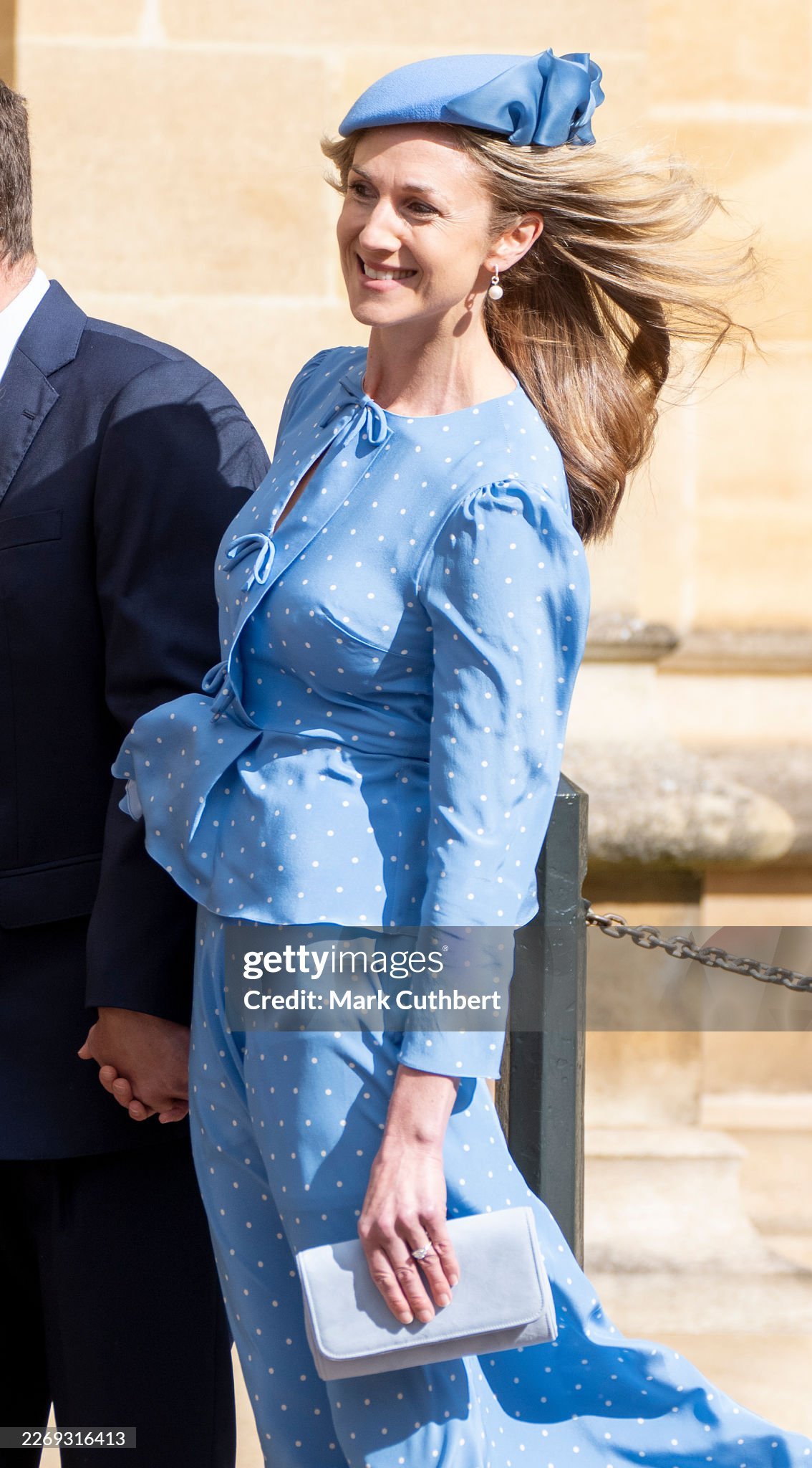 复活节弥撒活动上的彼得&未婚妻Harriet Sperling24年5月伯明顿赛