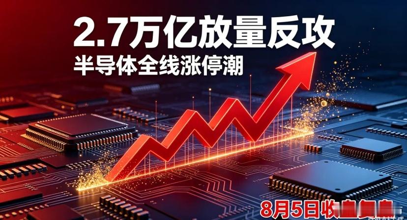 2.7万亿惊天放量反攻！半导体全员涨停，明日主线彻底明确今天的A股，彻底走出独立