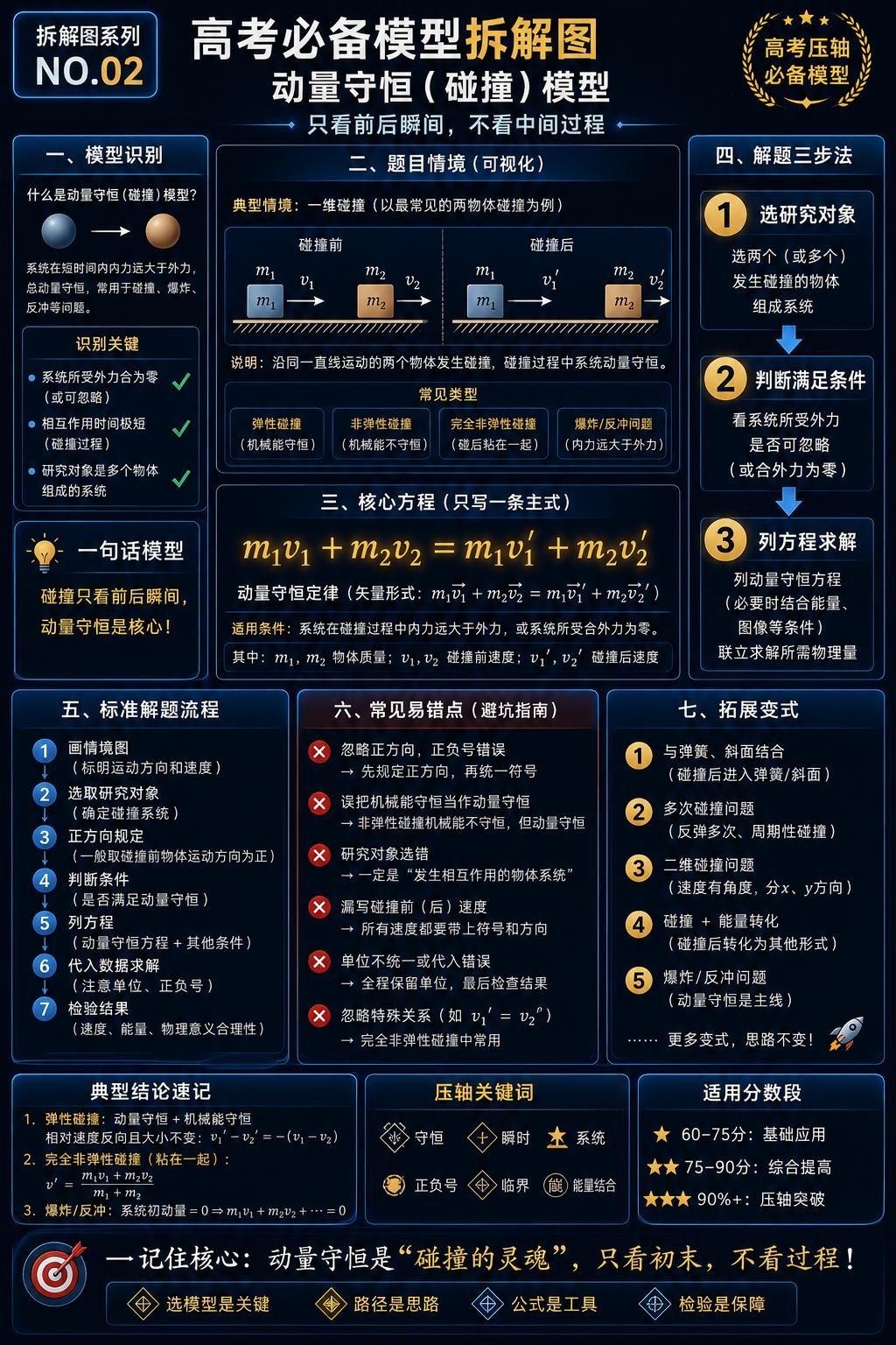 高中物理——动量守恒(碰撞)模型
