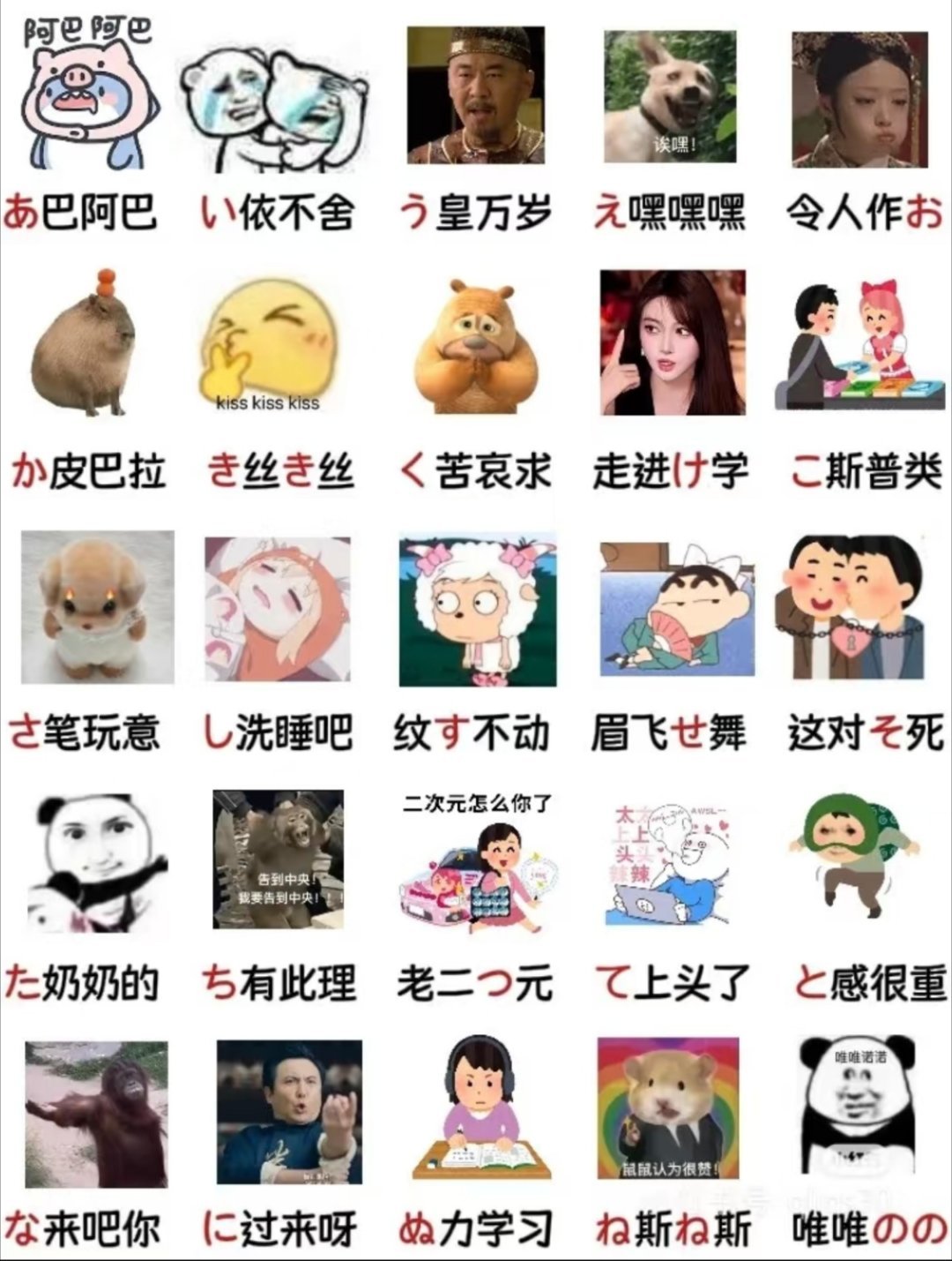 太好了是谐音梗，我的五十音有救了！ 