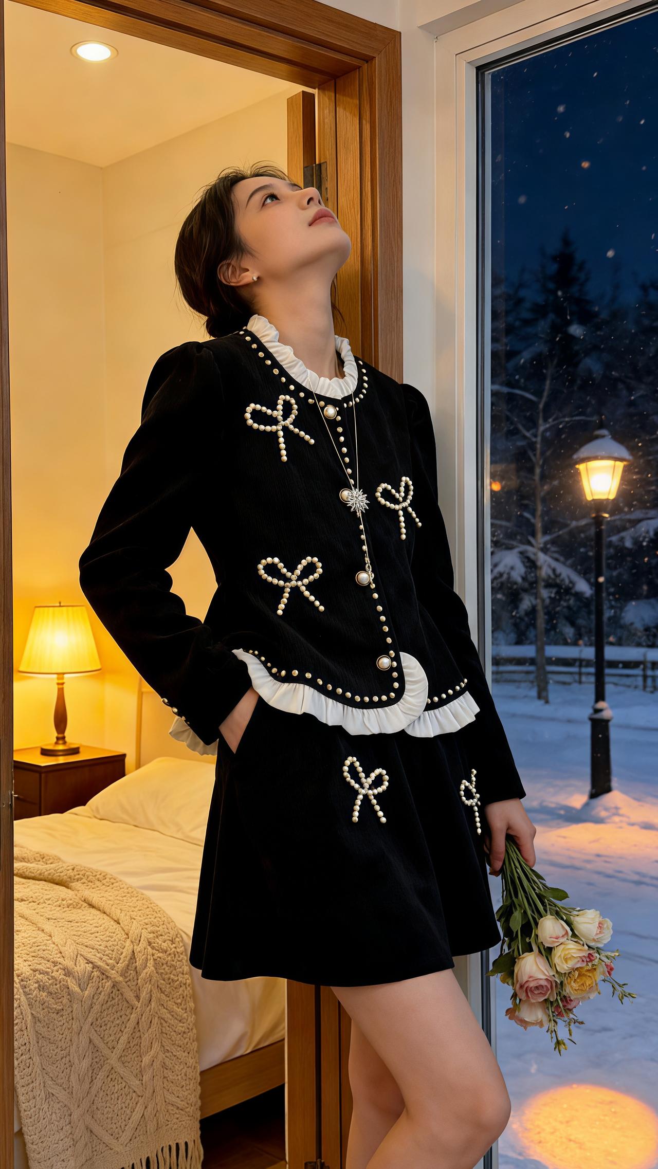 小香风套装 套装两件套 穿搭 这也太好看了 新年战袍