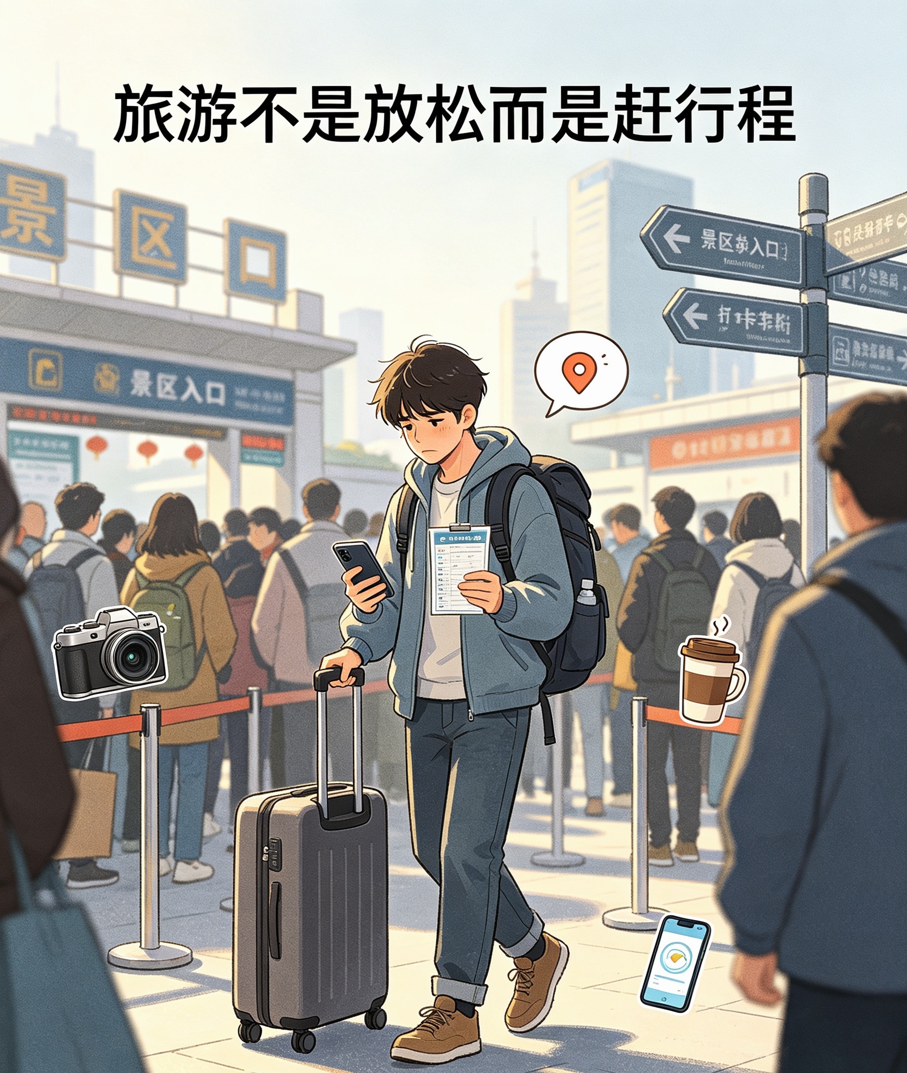 大部分人觉得旅游累的原因很多人发现，出去玩根本不是放松，反而比上班还累。其实大部