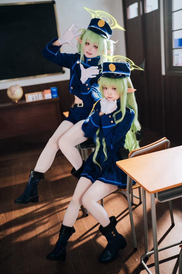 好吃的哈密瓜🍈小孩小望铁道双子蔚蓝档案cosplay神沢永莉