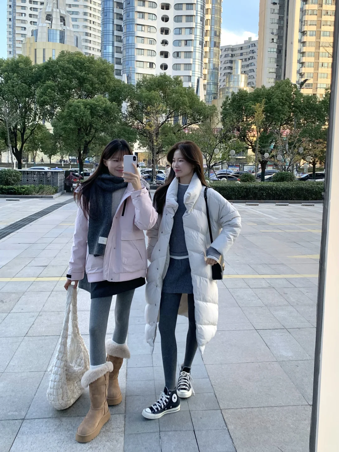 秋冬不露腿 羽绒服保暖穿搭～☃️
