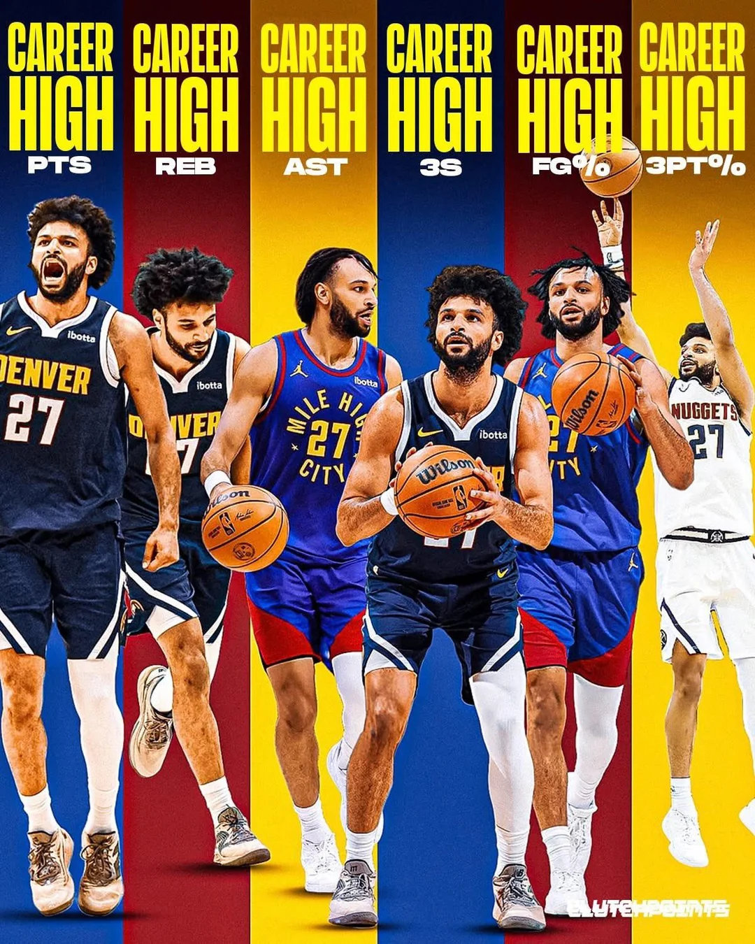 贾马尔-穆雷值得更多的尊重。他本赛季的表现堪称生涯最佳，多项数据创下新高：场均2