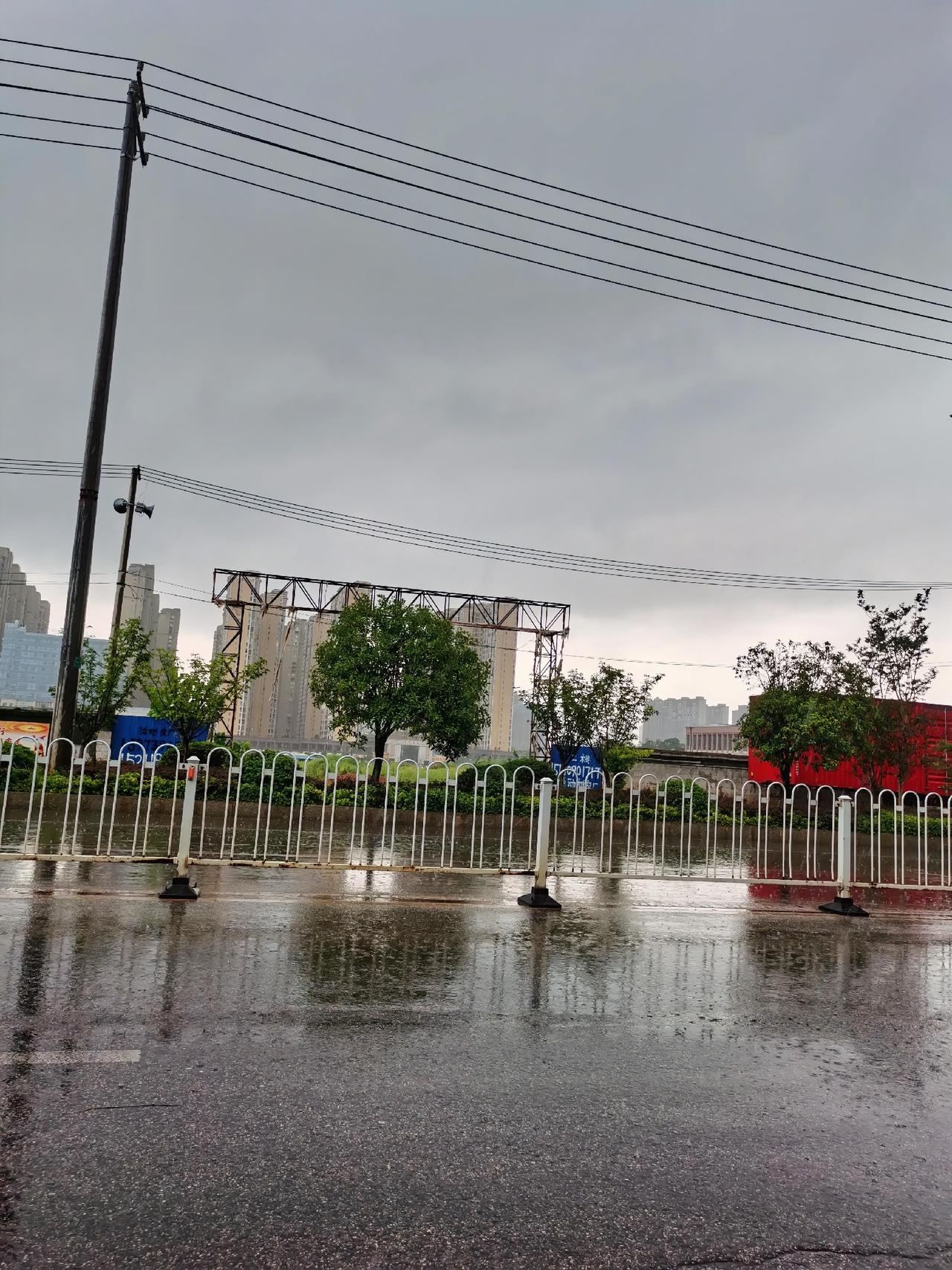 一个月的炎炎夏日，终于迎来凉风习习，凉爽的雨滴洒在身上，舒服得让人爽歪歪！

几
