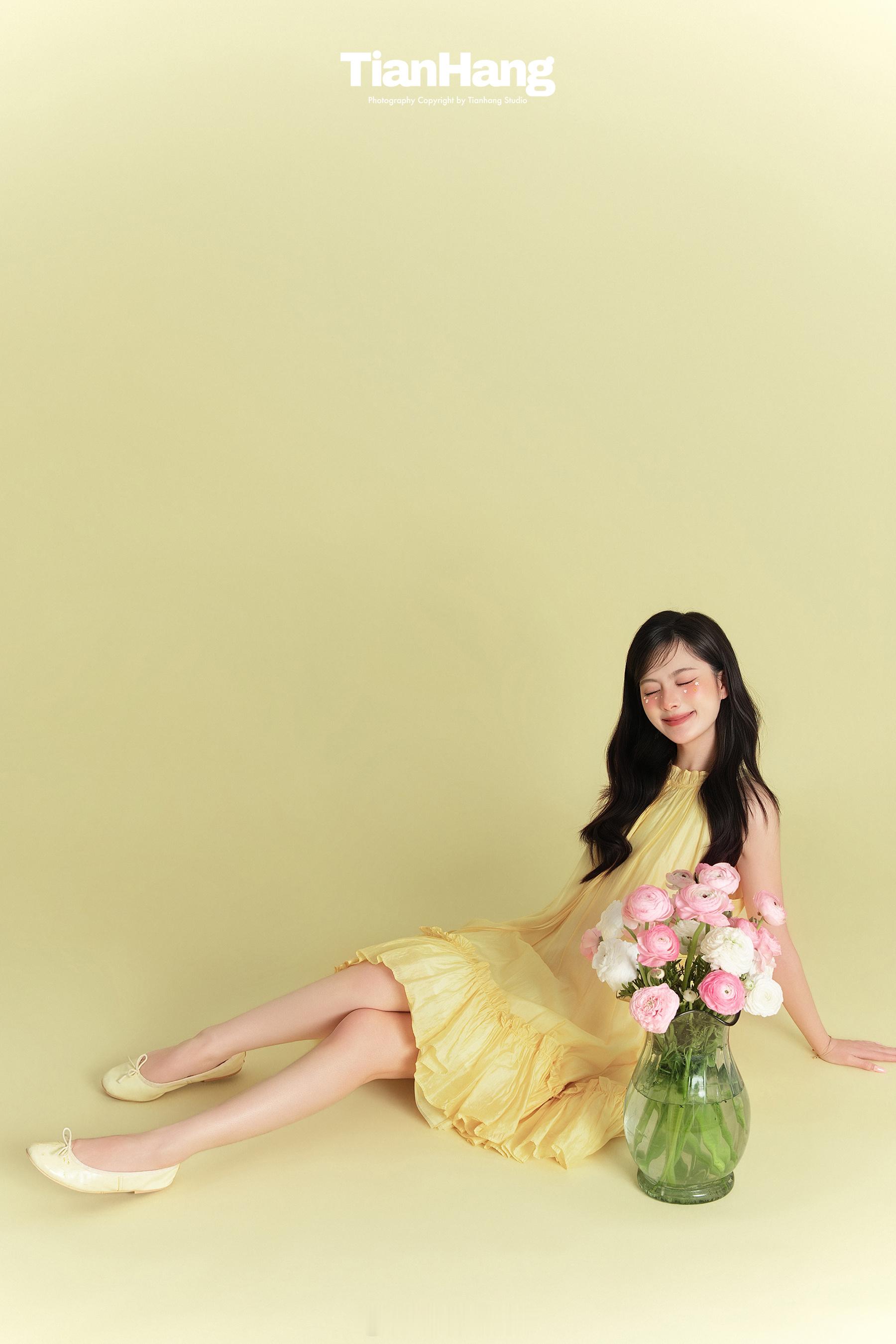 ✨棚拍分享春天的颜色 是奶fufu的黄💛天航工作室韩系棚拍花漾少女心时尚韩杂