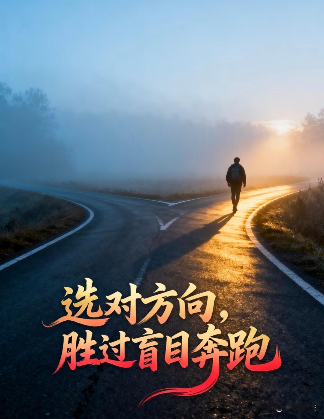 自己选的路，
跪着也得走完，
这话真不是瞎矫情。
 当初拍胸脯做决定的是你，
现