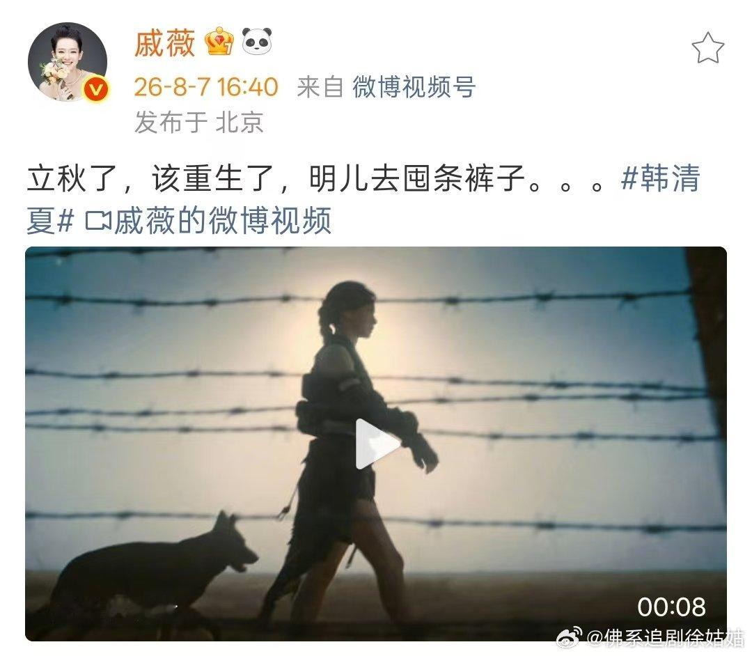 戚薇回应ai剧雷霆视角 戚薇疑似回应AI雷霆视角戚薇疑似回应AI剧雷霆视角，说去