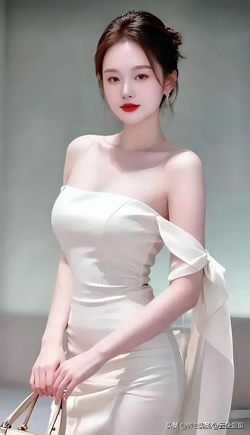 优雅白裙，气质女神，尽显迷人魅力！💃🏻✨