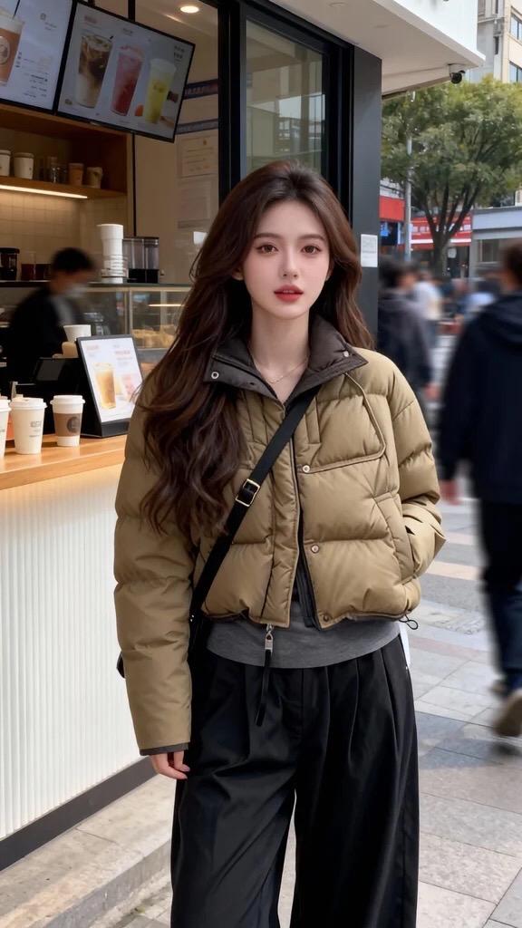 女装 冬季搭配 街拍穿搭 保暖穿搭 每日分享