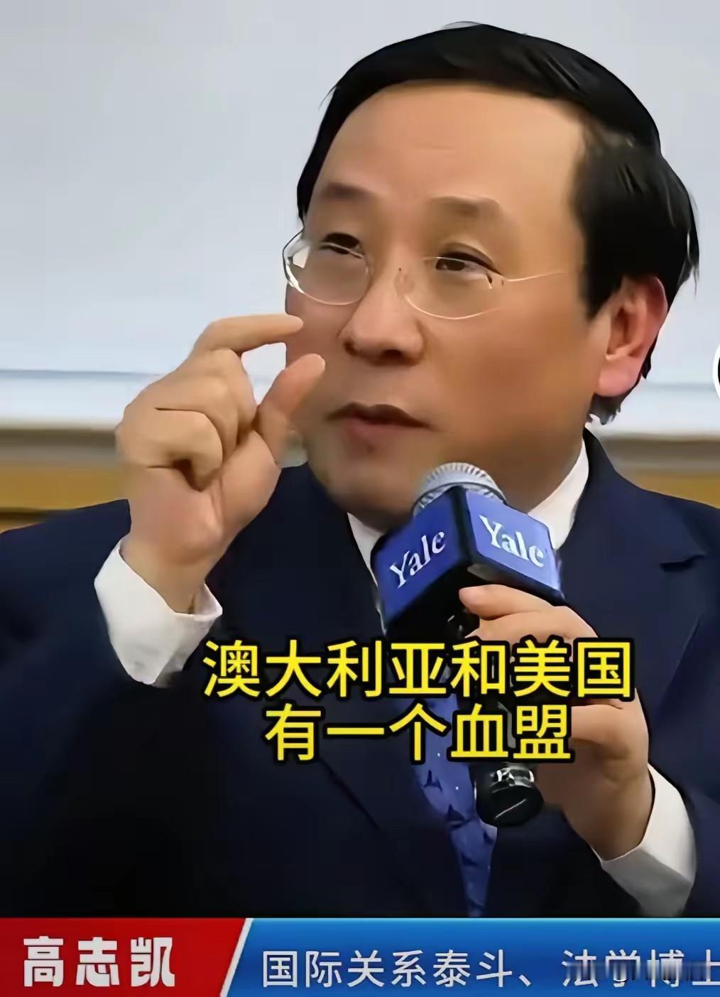 高志凯教授说，澳大利亚和美国存在一种“血盟”关系。

这话啥意思？就是不管美国做