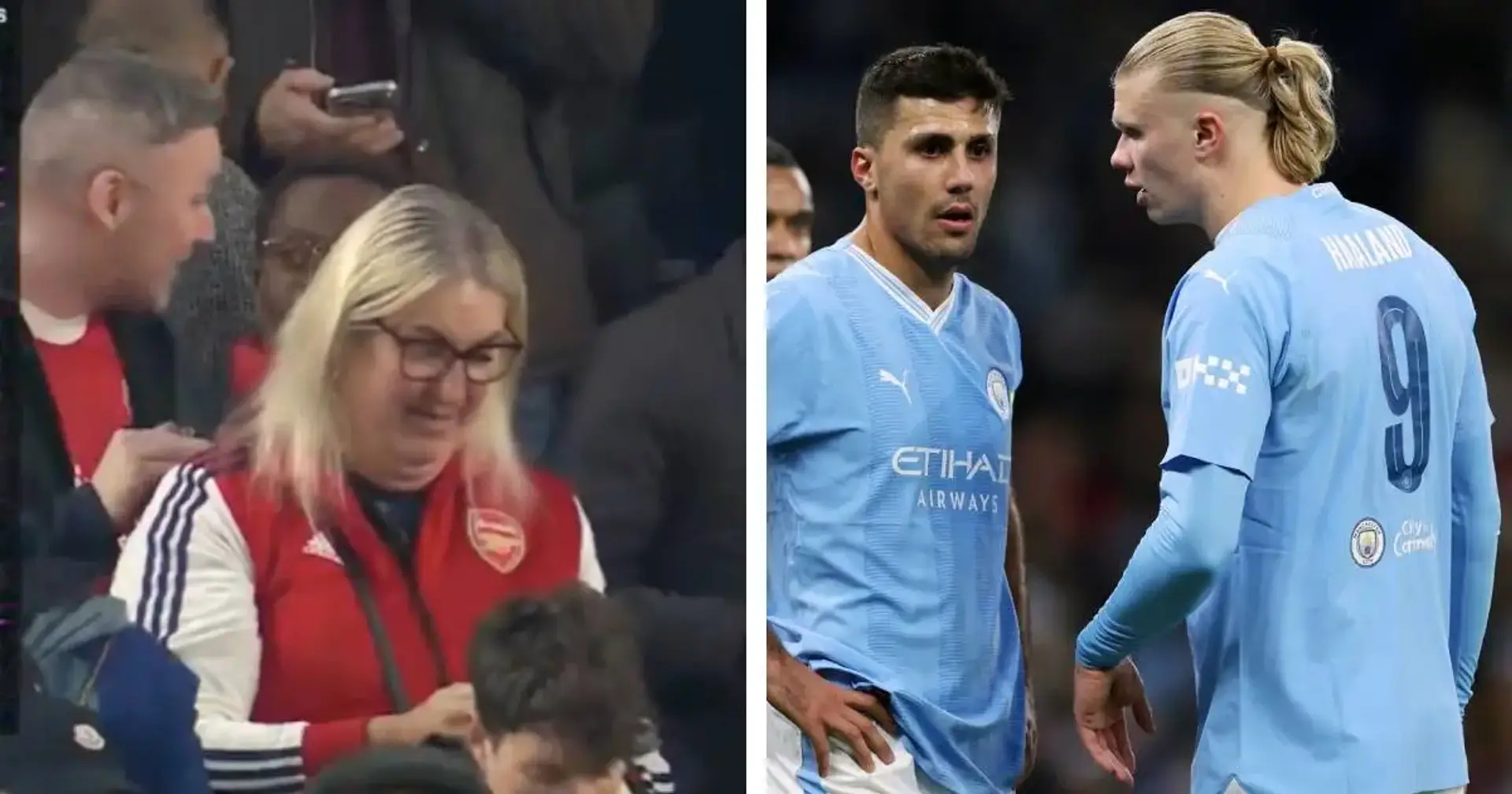 布莱顿主场，阿森纳1-0赢球的瞬间，客队球迷们集体低头看手机——曼城2-2被森林