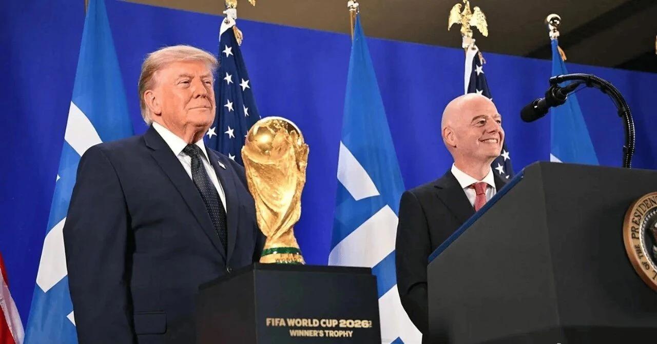 特朗普是什么话都敢说，居然提议中国和美国合办下届世界杯。对了。他说是国际足联主席