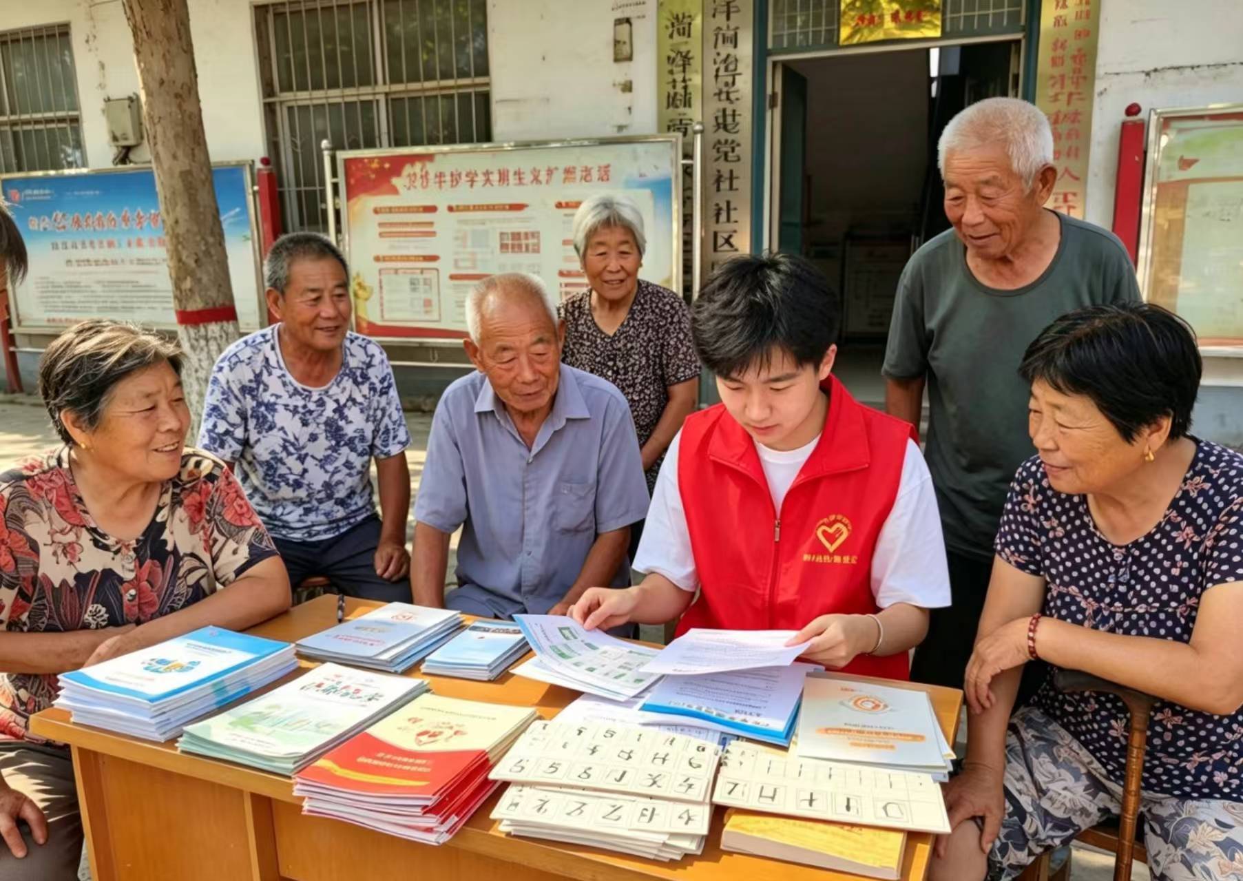秦岭笑谈 双轨推普入菏泽 青春宣讲架起语言连心桥曲阜师范大学大学生暑期社会实践青