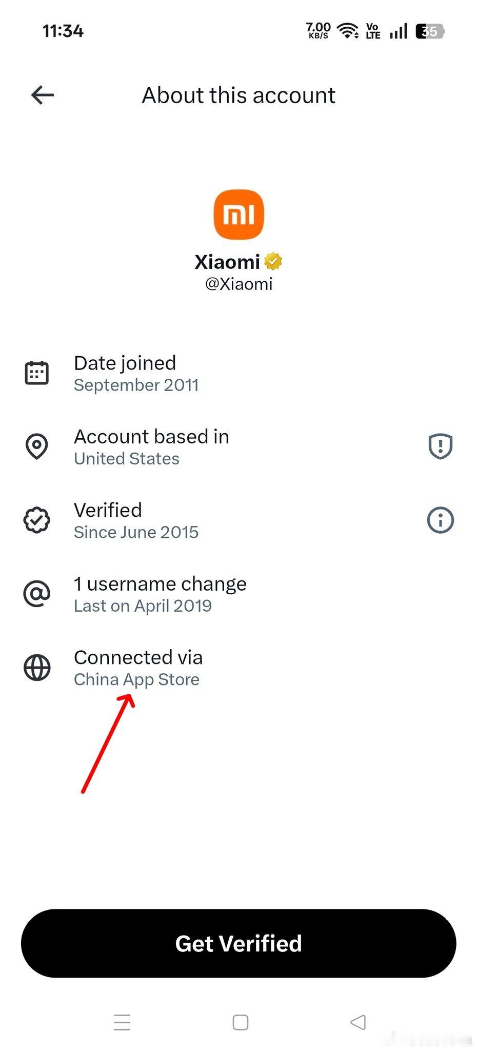 小米的推特账号竟然是通过 iPhone 登录的，米粉心碎了💔  