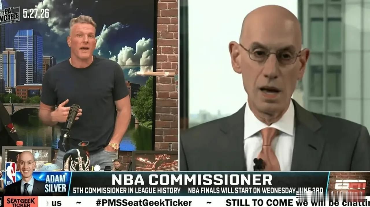 NBA总裁肖华做客Pat McAfee节目，聊到了本赛季季后赛。他表示：“西部这