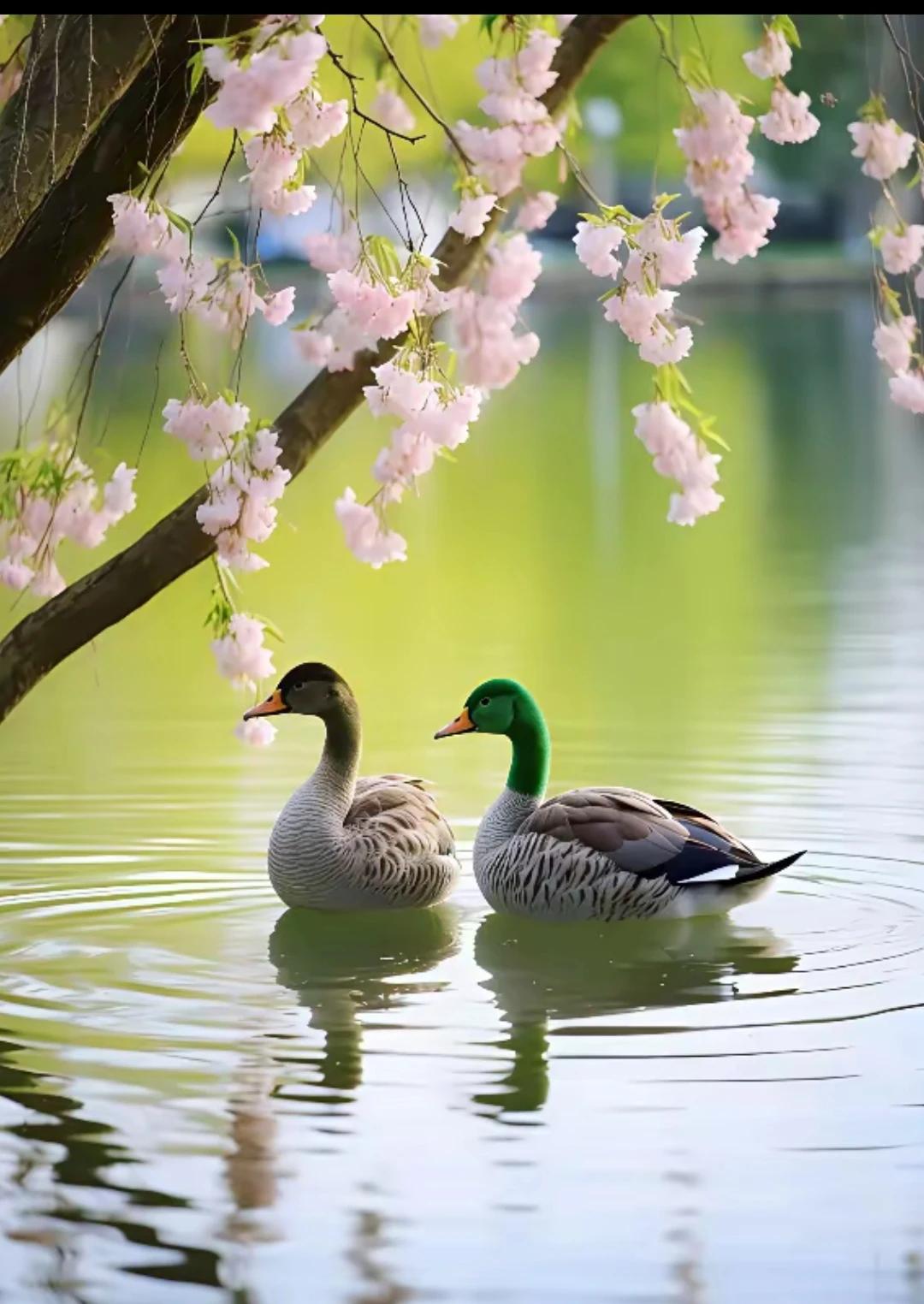 上联：西湖慢咏鹅黄柳；
下联：春江水暖鸭先知。