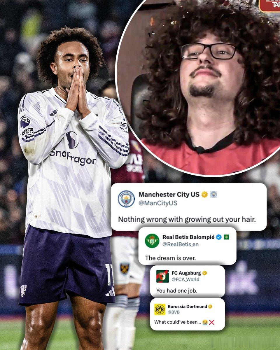 ESPN报道，曼联战平西汉姆后，各大俱乐部官方账号集体下场玩梗😅西汉姆联1比1