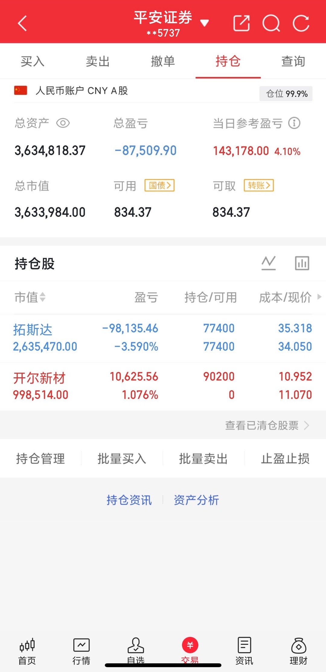 最新持c6.9号早盘入拓斯D，尾盘➕c，风雨过后总会见到彩虹🌈目前还在持古中更
