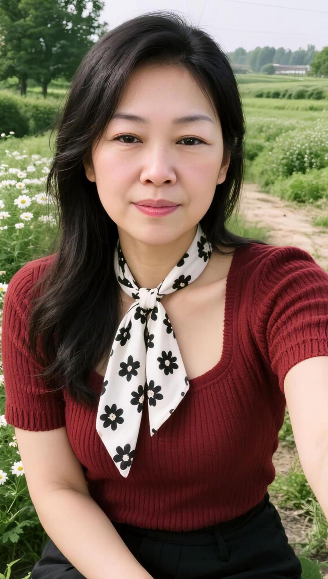 生活锁事冷静处理。AI田园系自拍 ai创作 乡间甜美穿搭