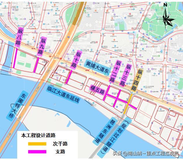 广州国际金融城东区将新建纵十四路等7条道路，总投资1.56亿元。
广州国际金融城