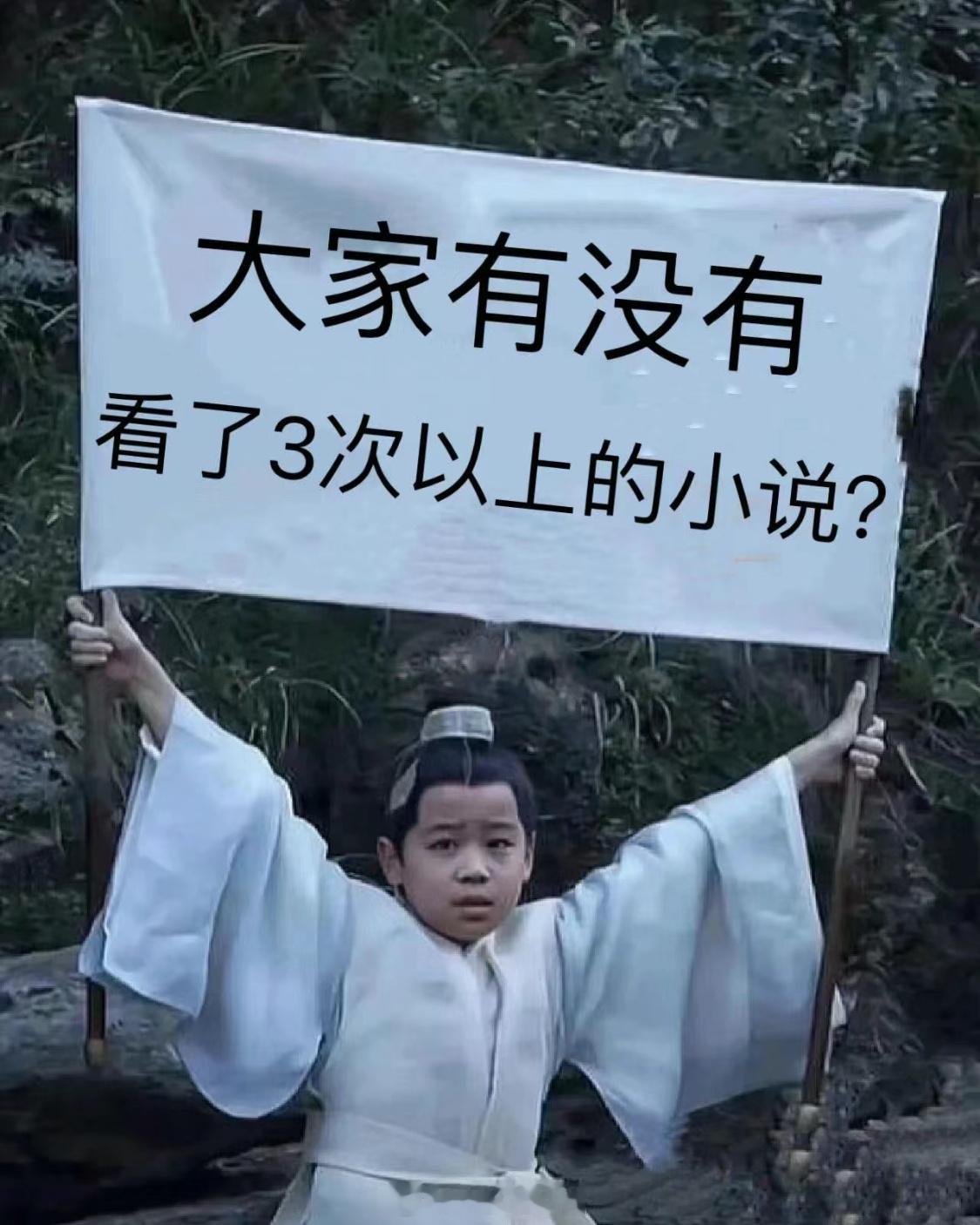 大家有没有看了三次以上的小说呀！ ​​​