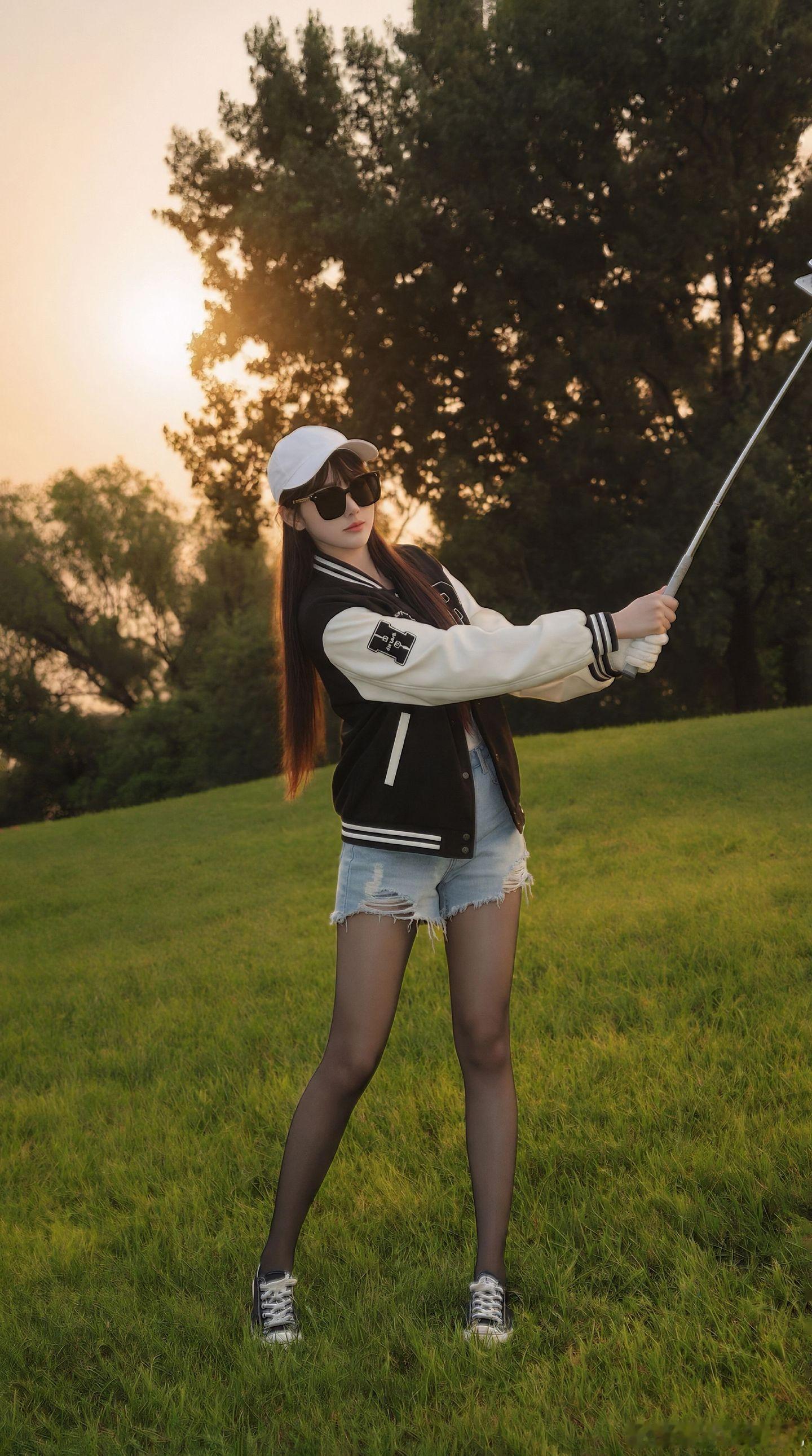 今天穿什么 棒球服，牛仔短裤，黑丝美女颜控正义日记的圈子