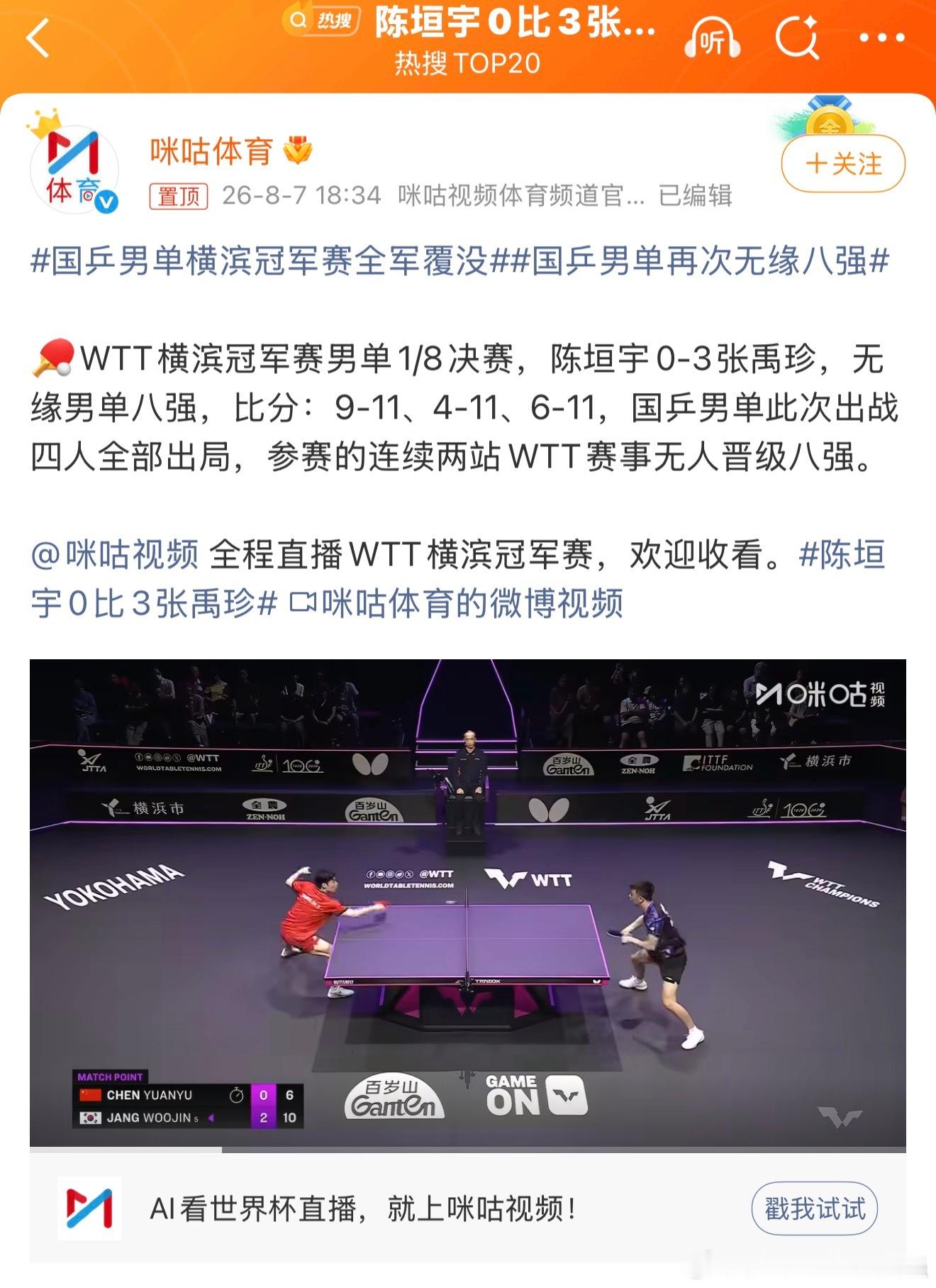 哈哈哈哈哈哈哈哈哈好好好好好现在就这样了？梯队建设成果呢？以后32强得了！国乒男