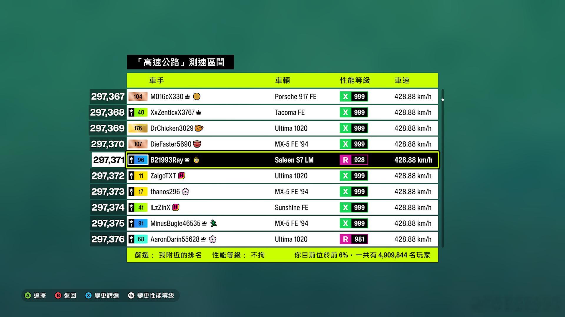 S7 TT稍微改一改就是速度照相神车，不到930的性能分就能刷到高速路测速区间全