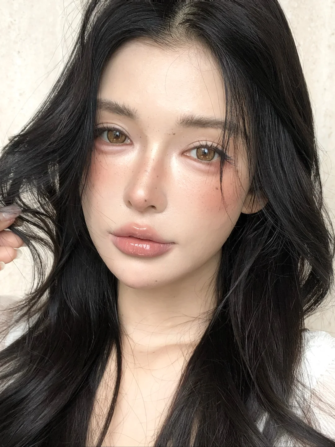 一个小雀斑妆