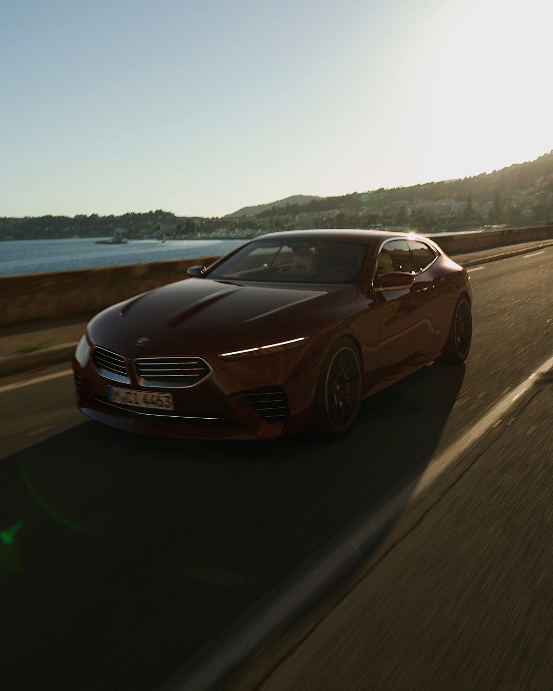 宝马Speedtop概念旅行车，栗色车身，操控感满分，适合追求个性和性能的你。 