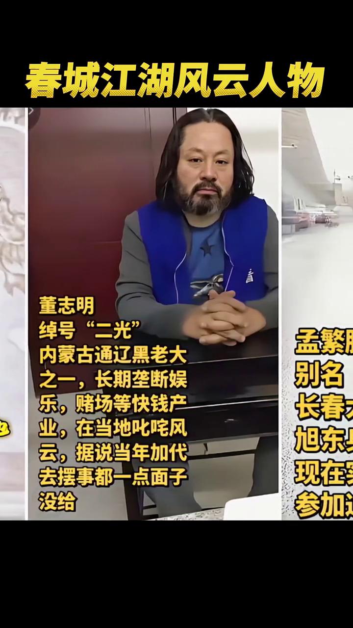 春城江湖风云人物董志明，绰号