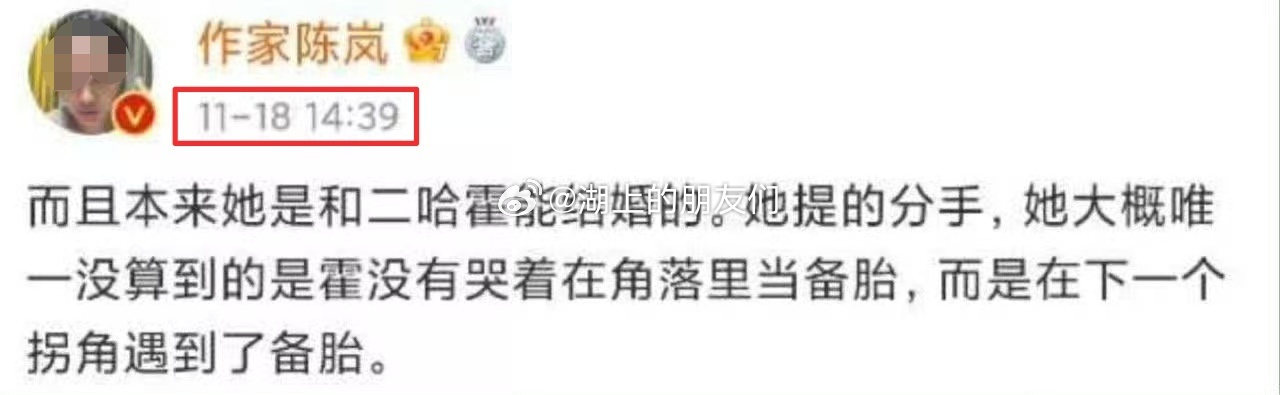 这也是我这压箱底的包浆存图。2021年11月18日，霍尊事件爆发三个月后，陈岚发