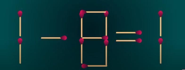 眼前的等式 “1 - 8 = 1” 显然不符合数学逻辑，但解开它的规则很明确 —