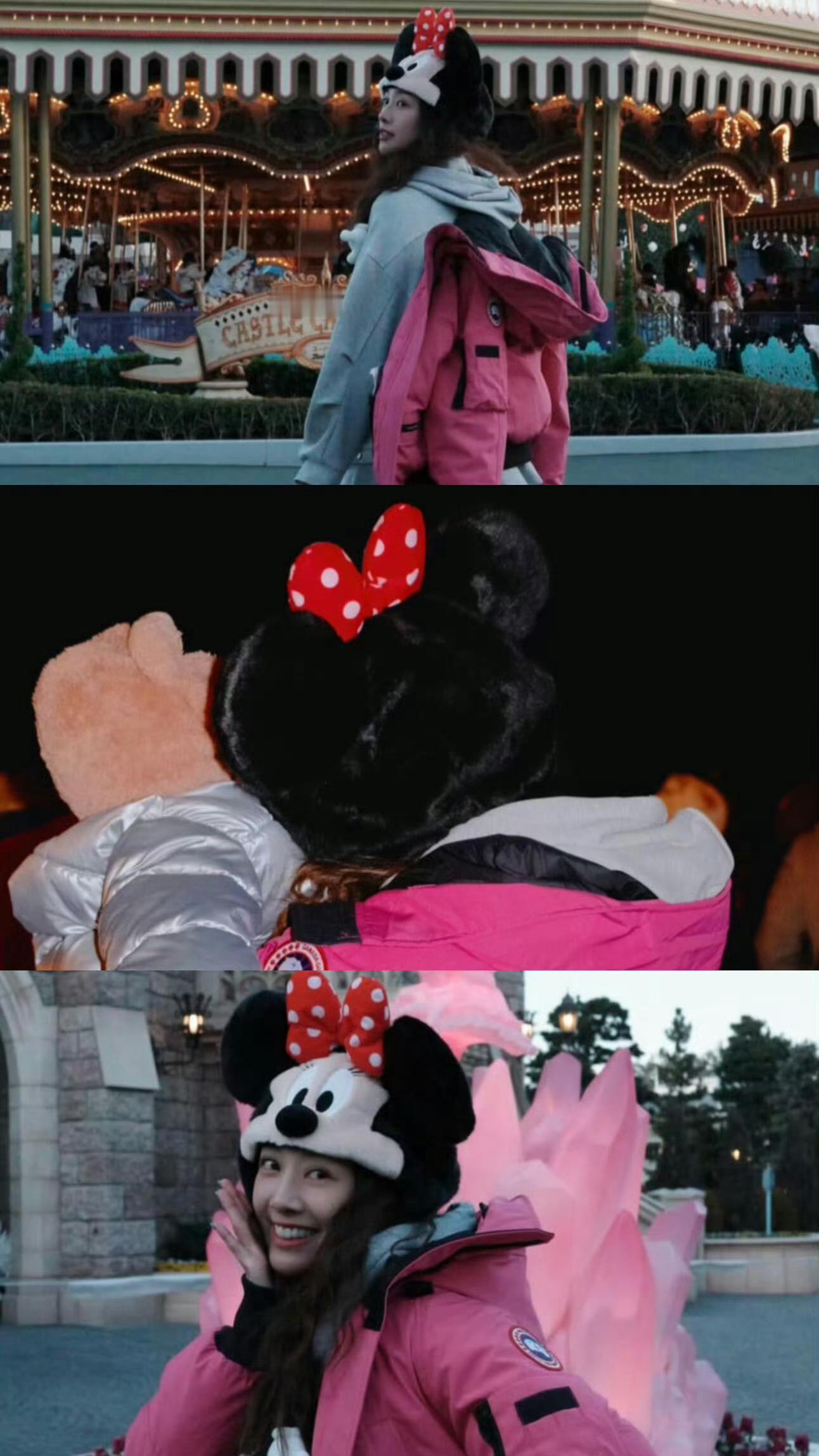 鬼鬼带女儿去迪士尼好幸福哦鬼鬼 