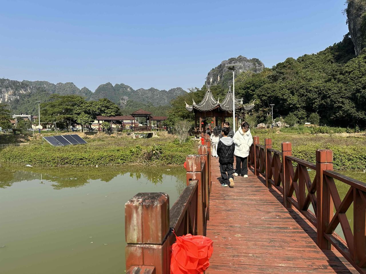 美丽的扶绥县山圩镇昆仑村渠楠屯