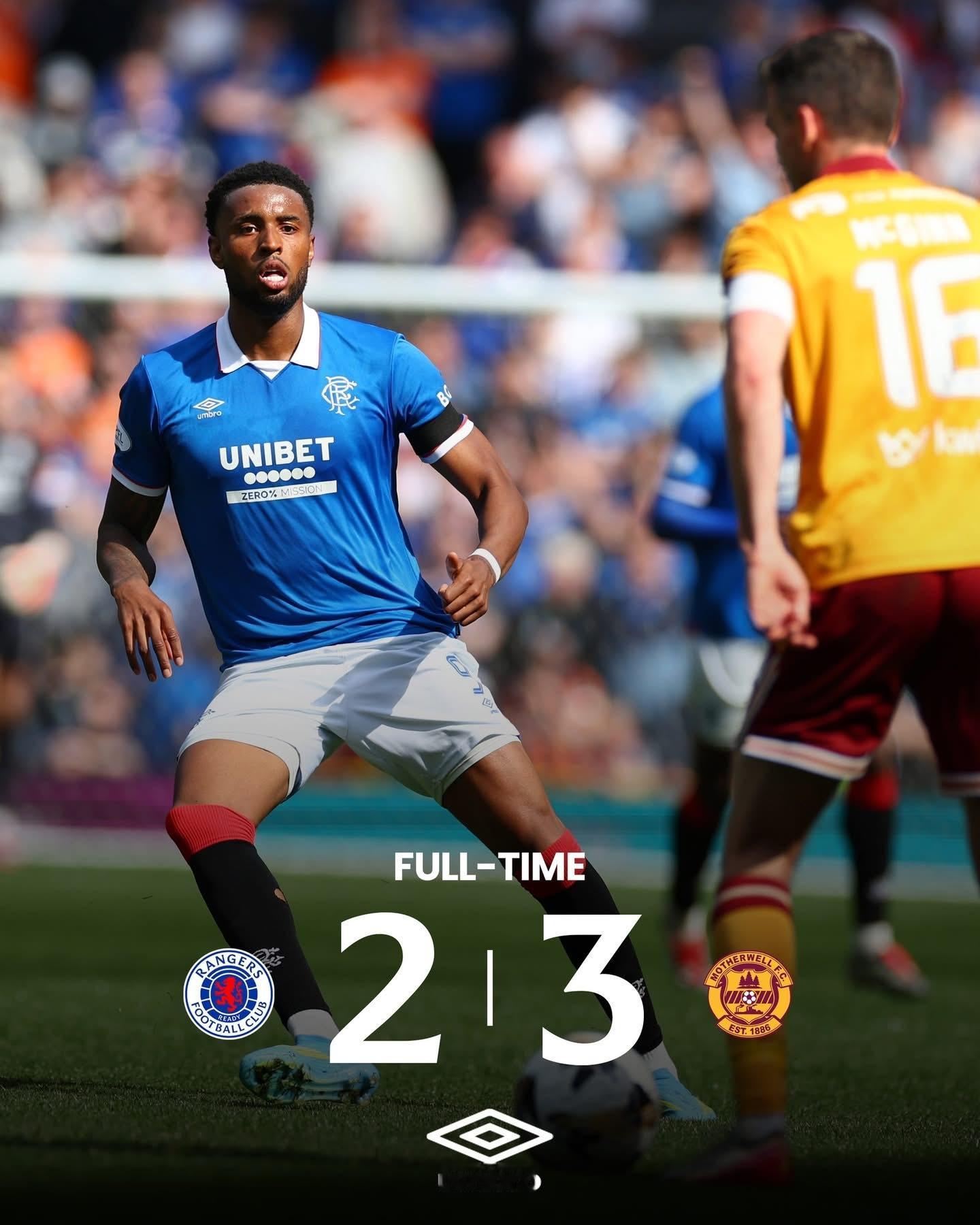 冠軍附加賽，格拉斯哥流浪可能輸咗一場令佢哋後悔一季嘅賽事，主場不敵麥瑟韋爾後被些