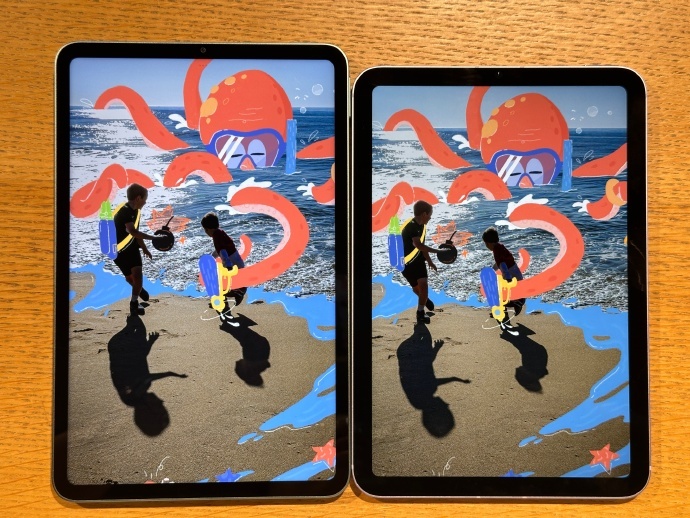 红米K Pad和iPad mini对比ppi、刷新率、全局亮度、触控采样率、护眼