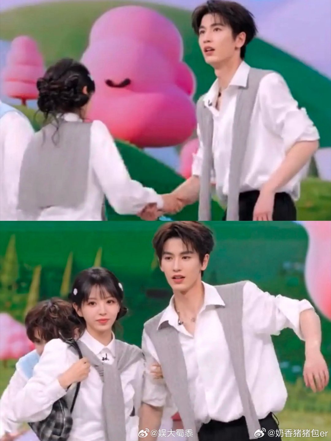 张凌赫田曦薇下意识的牵手不是剧宣！不是营业！是身体先于大脑的反应