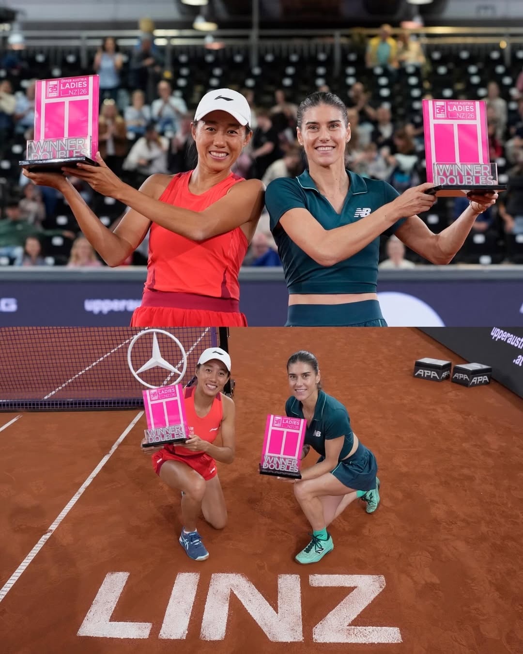 37岁？正是拼的年纪🏆帅姐搭档科斯蒂亚以6-3、6-2 横扫马列科娃/斯科奇捧