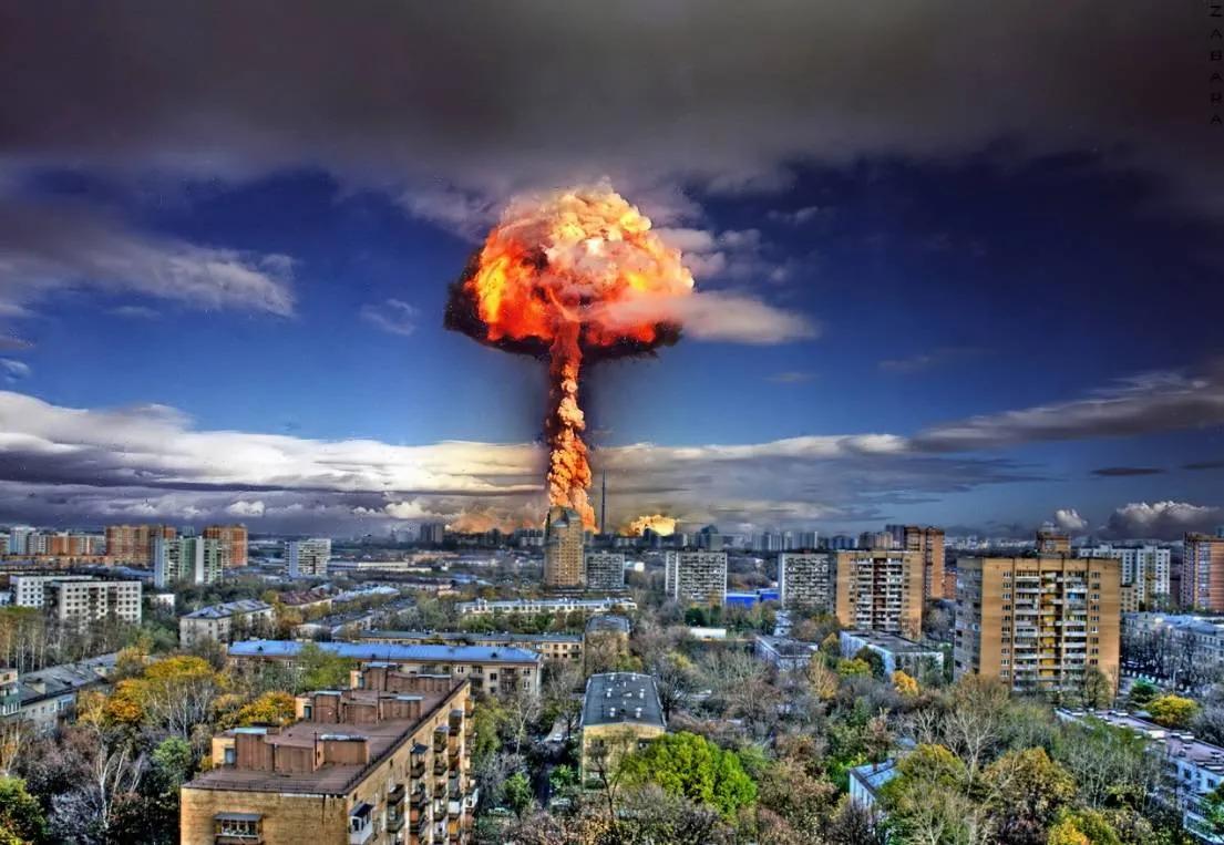 乌克兰用核弹模拟攻击了基辅 乌克兰资源部门假设，如果一枚当量为1.5万吨的战术核