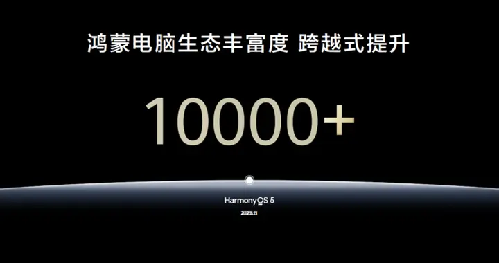 鴻蒙電腦生態(tài)應(yīng)用數(shù)量突破1萬(wàn)，生態(tài)豐富度跨越式提升