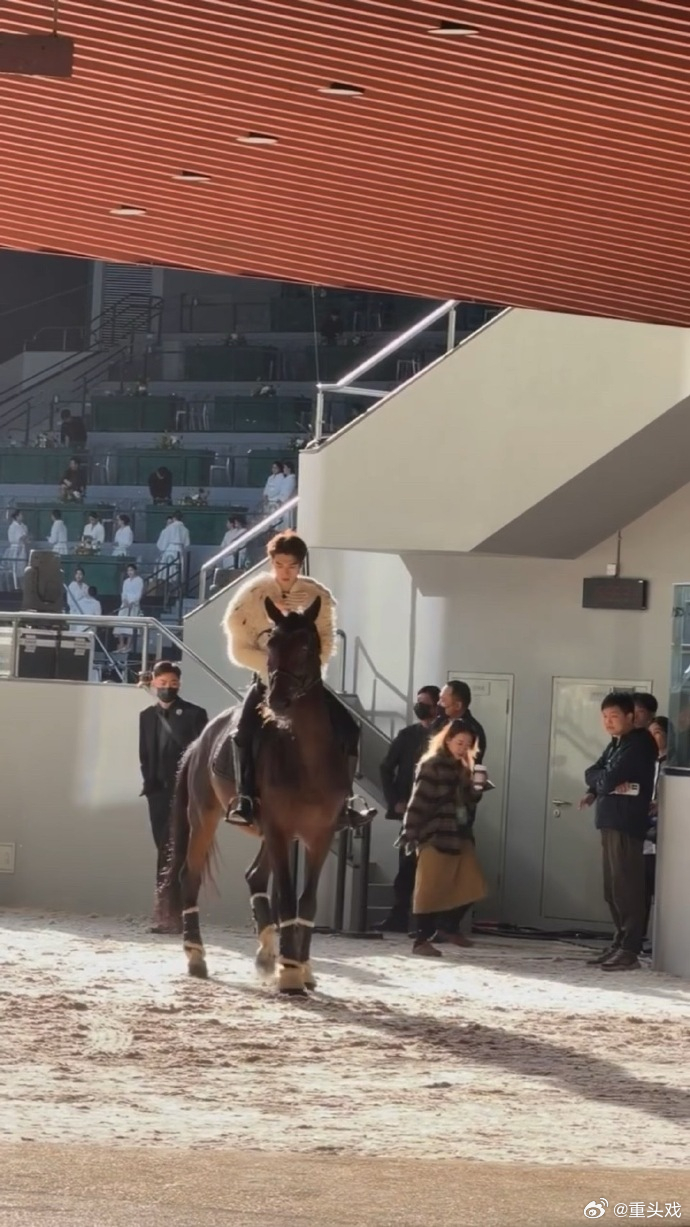 张康乐vogue骑马出场 ​​男神骑马出场[柯基] ​​​