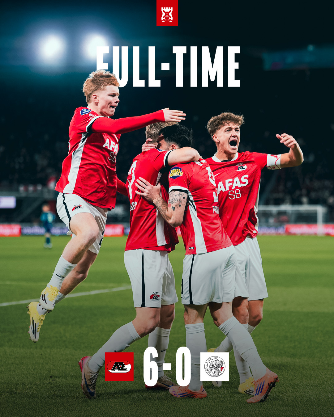 阿贾克斯近百年来最惨痛失利阿尔克马尔令人惊讶地6：0横扫阿贾克斯，帕罗特大演帽子