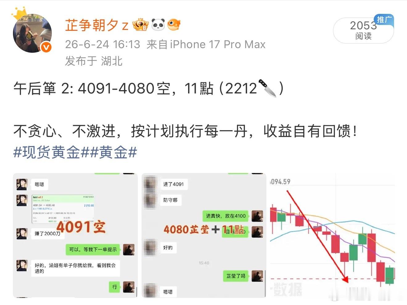 现货黄金  顺势而行少费力，逆流挣扎多内耗，找准自己的人生趋势，稳步向前！黄金现